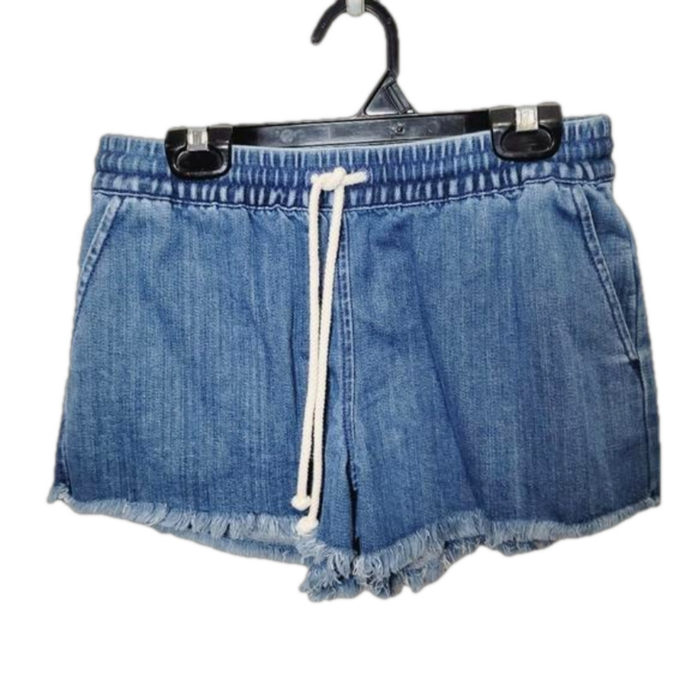 Aerie chambray frayed shorts